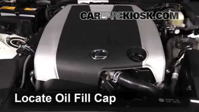 2013 Lexus GS350 3.5L V6 Aceite Agregar aceite